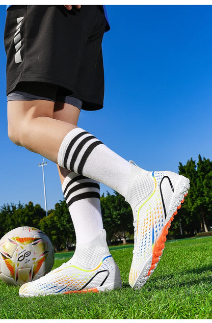 New Men's Soccer Shoes Professional Football Boots Turf Futsal Match Grass Unisex Outdoor Training Soccer Cleats Non-Slip Breathable