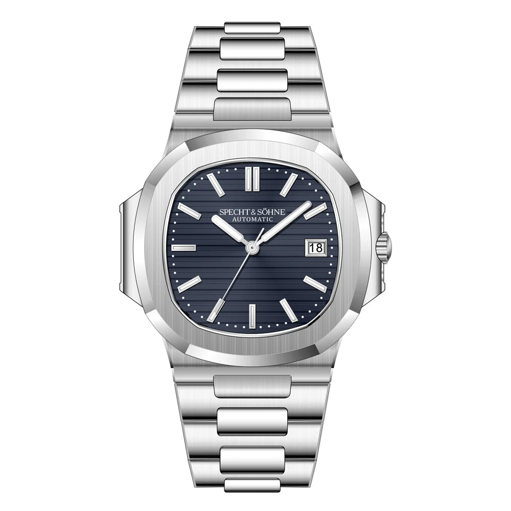 Specht & Sohne New Men's Watch Luxury Blue Sapphire Glass Japan Miyota 8215 Automatic Mechanical Stainless Steel Relogio Masculino