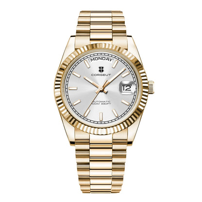 Orologio da uomo Corgeut Luxury 36MM ST1644 automatico meccanico con zaffiro, Relógio Masculino 10BAR, day, swim e dress watch