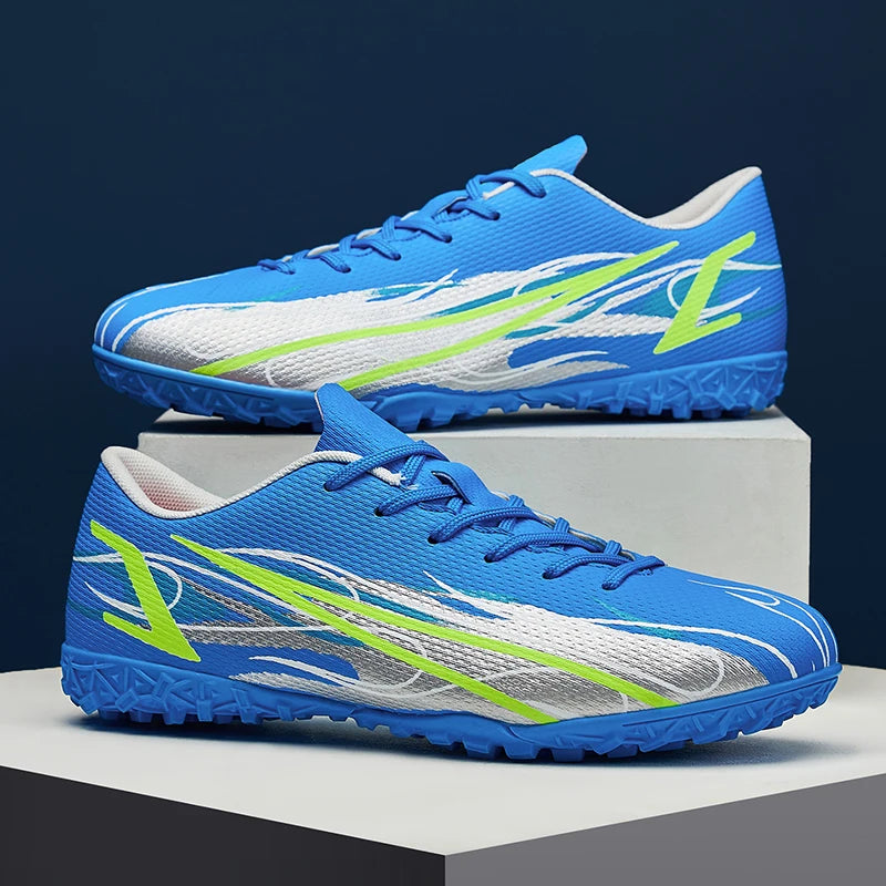 Scarpe da calcio da uomo taglie grandi 46 47 per allenamento e partite, erba sintetica TF, con tacchetti, calzature maschili internazionali