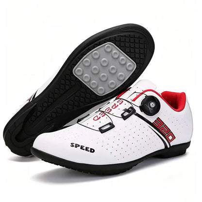 Sapatilhas de ciclismo MTB novas para homem, sapatilhas desportivas de ciclismo com sistema de bloqueio automático, estrada e velocidade, sapatilhas de ciclismo para mulher compatíveis com cleats SPD