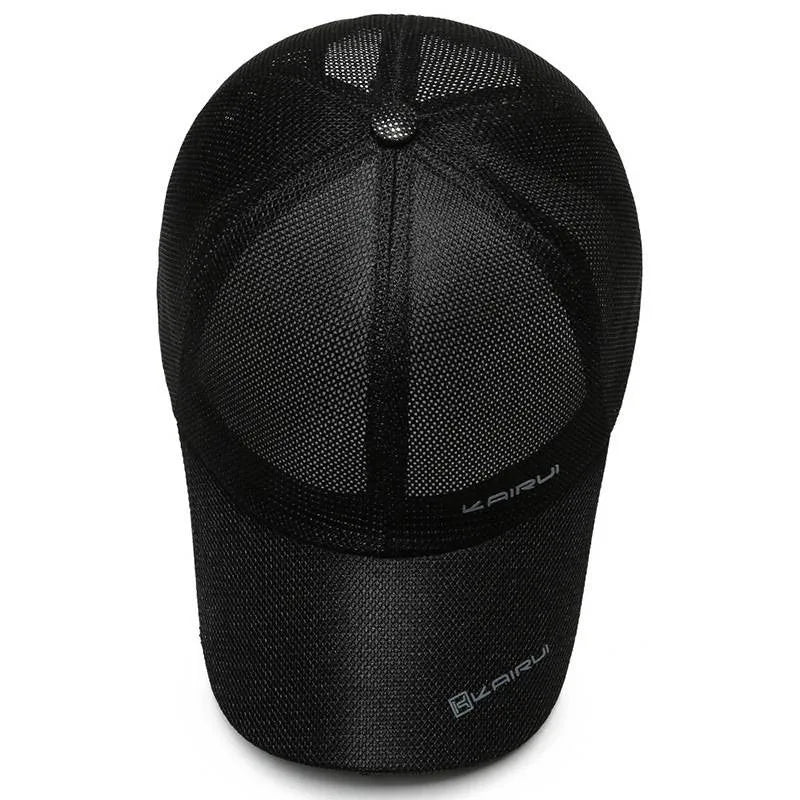 KAIRUI Atmungsaktive Vollmesh-Kappe – Trendige Baseballkappe für Herren, Hip-Hop-Kappe, Outdoor-Freizeit-Sport-Sonnenkappe für Damen, dekorative Kappe