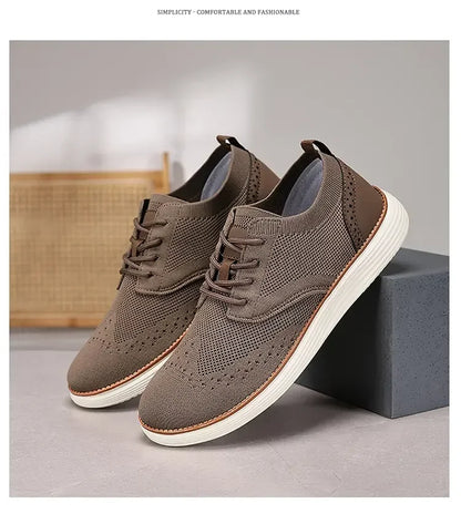Mocasines deportivos de malla para hombre, calzado antideslizante de corte bajo, zapatos casuales deportivos, superventas, zapatos de diseño 2025