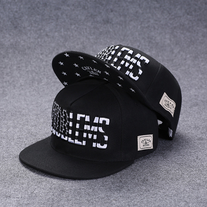 Unisex Alphabet Baseball Cap Summer Tide Brand Embroidered BackButton Cap Outdoor Hip Hop Hat Men's Women's Adjustable Casual Hat