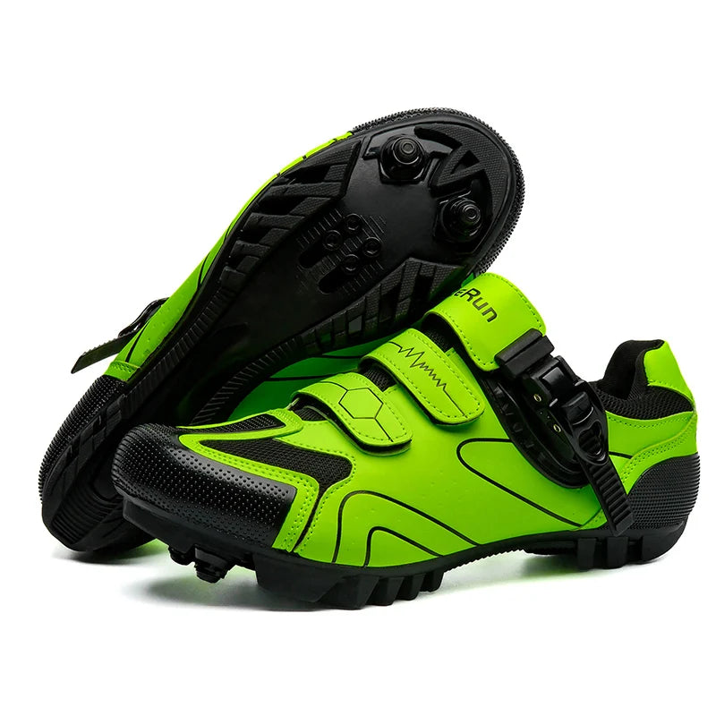 Primavera 2025, scarpe da ciclismo MTB con tacchette da uomo, scarpe sportive in carbonio, velocità, corsa in montagna, scarpe da mountain bike