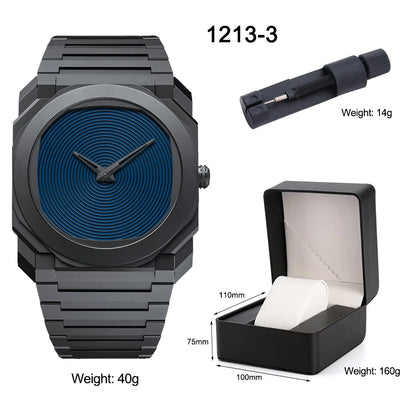 Creative Design Smoked Marble Pattern Quartz Watch Ultra-Thin Dial 3ATM Waterproof Plastic Quartz Watch Business Watch for Men