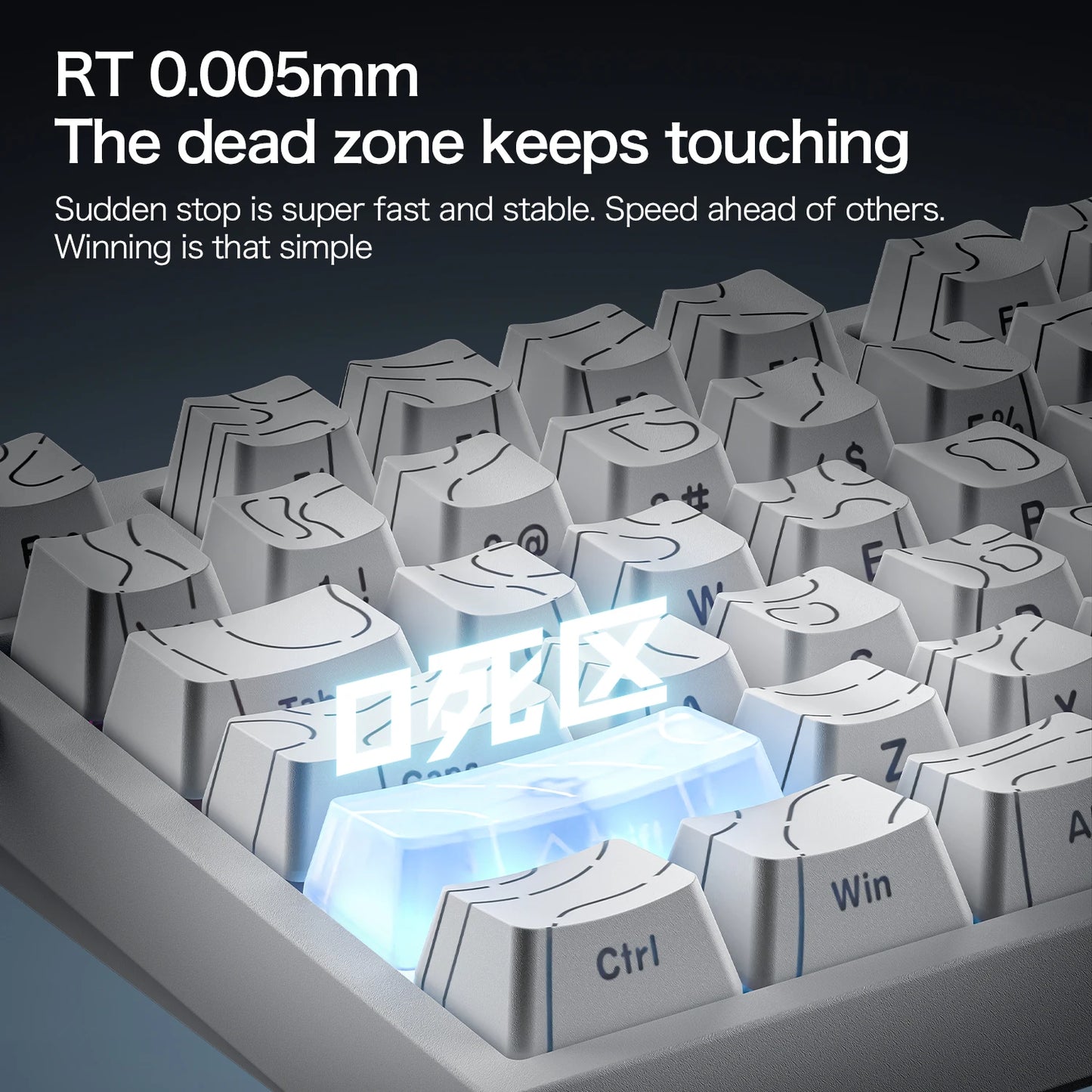 ATTACK SHARK R82HE Gaming Keyboard Magnetic 75% Wired 8000Hz Rapid Trigger ProGamer Keyboard, 0.005mm RT Accuracy, 0.08ms Latency