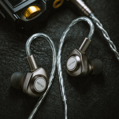 Auscultadores intra-auriculares com fio Kefine X ANELEARS Delci AE 10mm HiFi IEM – Monitores In-Ear com driver DLC+PU e afinação dupla para música e gaming