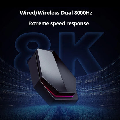 Mouse gaming wireless ATK Z1 Pro Max Ultra con piedini personalizzati, PAW3950, Ultra Smart Speed Wireless, polling rate 8k, latenza ridotta 0.39ms