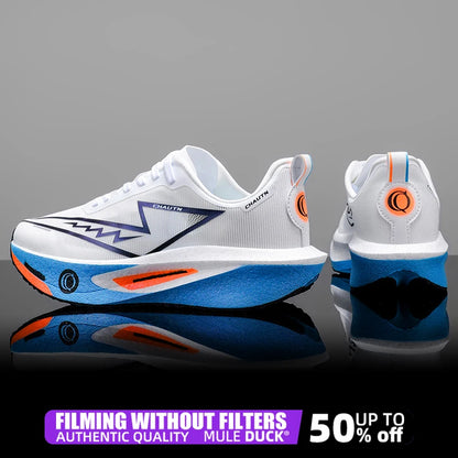 Men Running Shoes Specialty Carbon Plate Sports Marathon Breathable Lightweight Women Comfortable Nonskid Chunta Sneakers