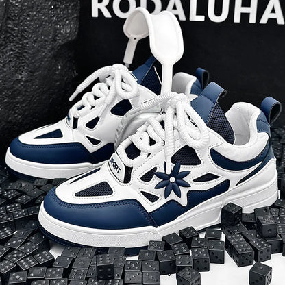 Fashion Men's Shoes Trend Street Skateboard Shoes Man Luxury Brand Training Sneakers Mesh Breathable Casual Shoes Men's Tennis Shoes