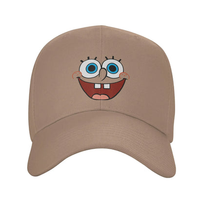Καπέλο μπέιζμπολ Spongebobs με μεγάλο χαμογελαστό πρόσωπο, ανοιξιάτικο, στυλ y2k, ρετρό καπέλο τύπου «trucker» για ζευγάρια, γυναίκες, τένις, σκέιτ, καπέλα μπέιζμπολ