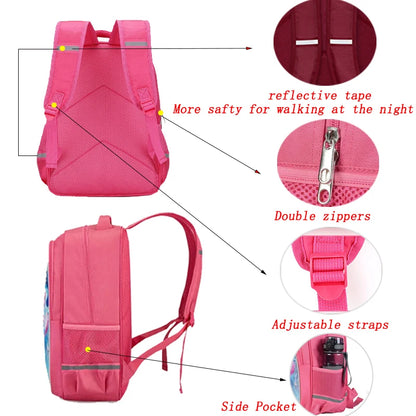 Mochila Fortnite Cartoon de 16 polegadas, unissexo, para rapazes e raparigas, com fechos duplos, grande capacidade e leve, para estudantes
