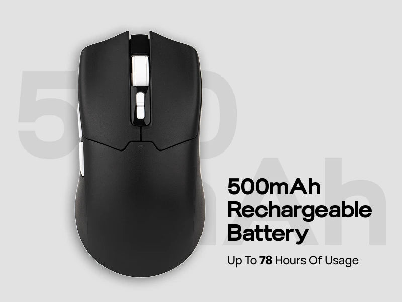 Rato Gaming sem Fios/BT/2.4GHz e com Fio EPOMAKER Click Lite, Sensor PAW3311, 800 a 24000 DPI, com Bateria de 500mAh para PC/Mac/Linux