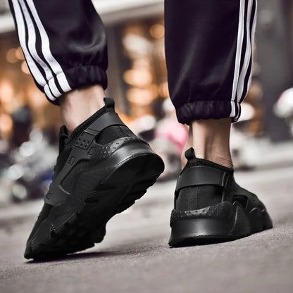 Men's Sneakers Fashion Lightweight Comfortable Breathable Sports Shoes for Walking Summer Mesh Flat Red Tennis Shoes