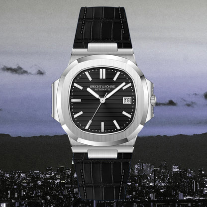Specht & Sohne New Men's Watch Luxury Blue Sapphire Glass Japan Miyota 8215 Automatic Mechanical Stainless Steel Relogio Masculino