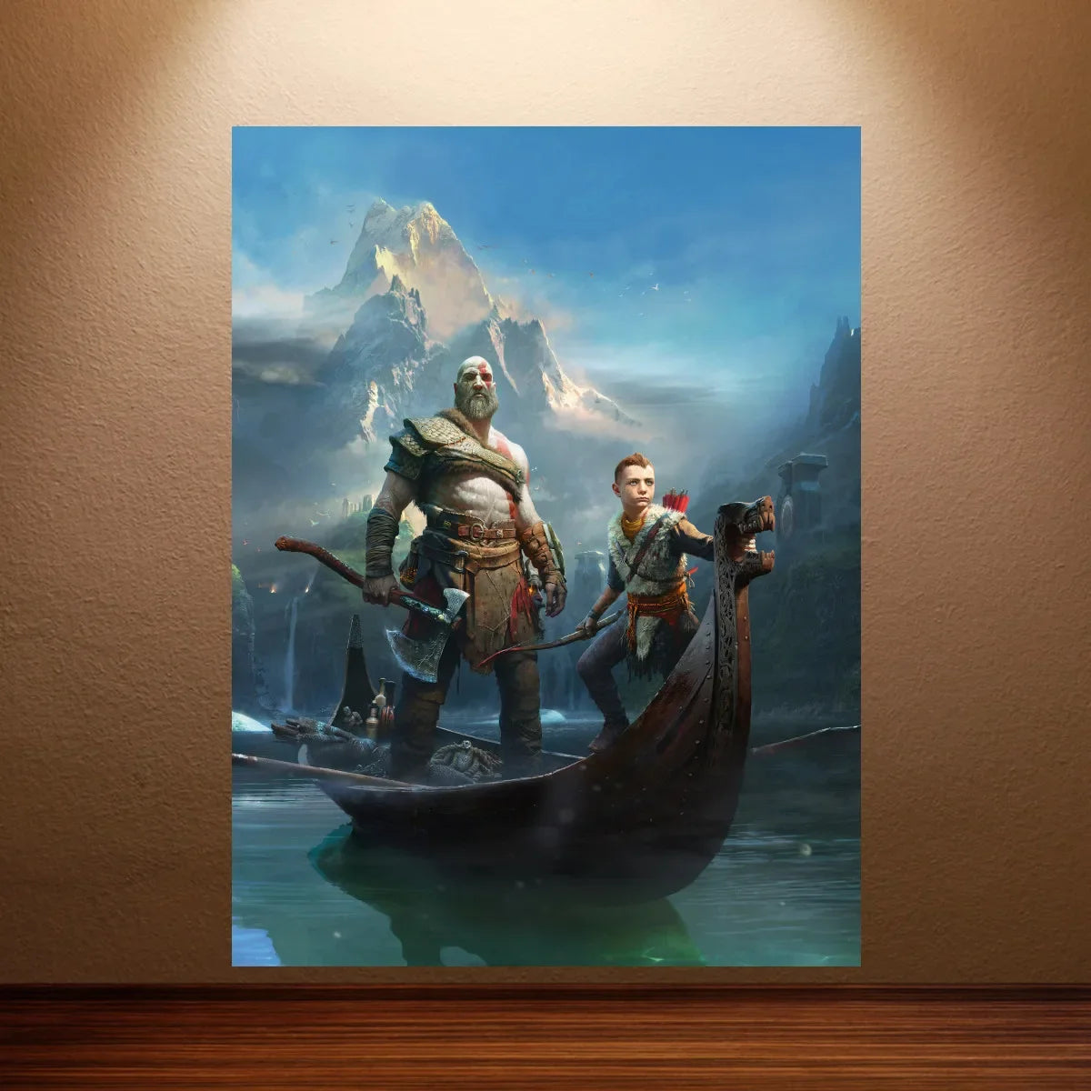 Kratos Poster God of War Game Poster Classic Video Games Poster Canvas Wall Painting Game Room Wall Decor Room Wall Ar
