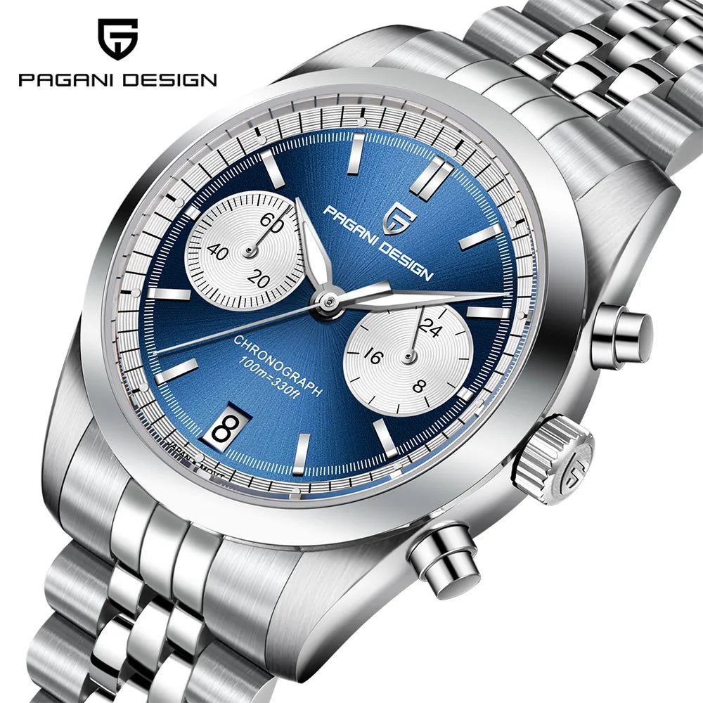 PAGANI DESIGN Pilot Men's Quartz Watches Sports Waterproof WristWatch Sapphire Automatic Watch Relogio Masculino PD1775