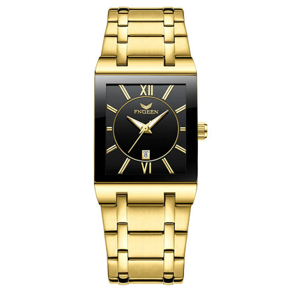 Reloj de pulsera de lujo BINBOND con mecanismo de cuarzo de alta precisión para hombre, luminiscente, resistente al agua, con fecha automática, fabricado en acero inoxidable duradero y de estilo informal.