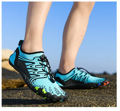 Zapatos acuáticos unisex de secado rápido con drenaje para vadeo, playa, deportes acuáticos, natación, yoga, buceo, surf y uso barefoot