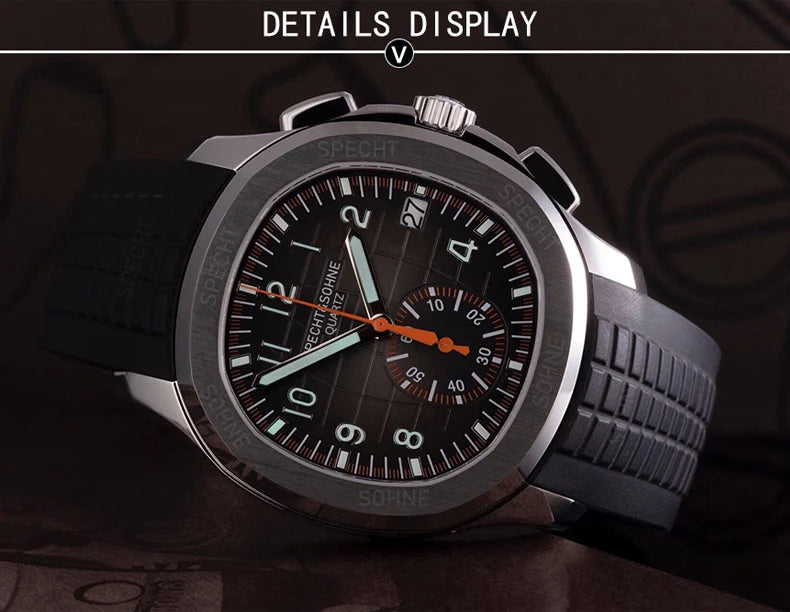 Dropshipping 2026 Best Selling Products Wristwatches For Men Specht&Sohne Male Quartz Sports Watches Rubber Strap Waterproof