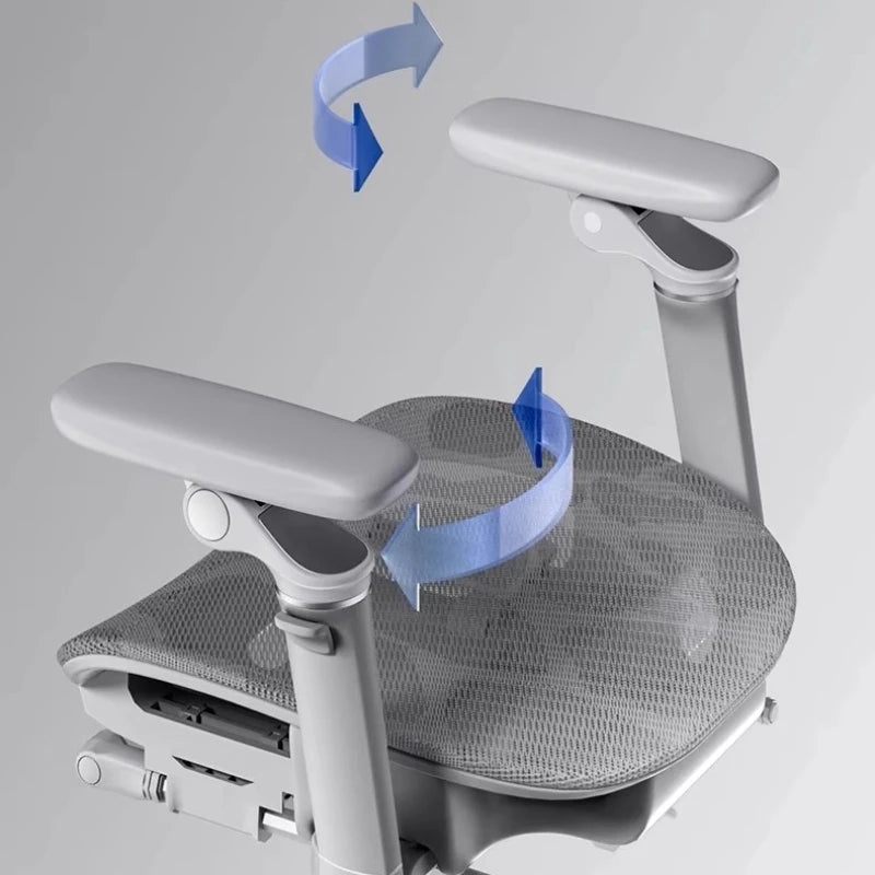 Sedia da ufficio in rete ergonomica executive per computer e gaming, arredo moderno girevole con ruote e regolabile, sedia gaming ergonomica
