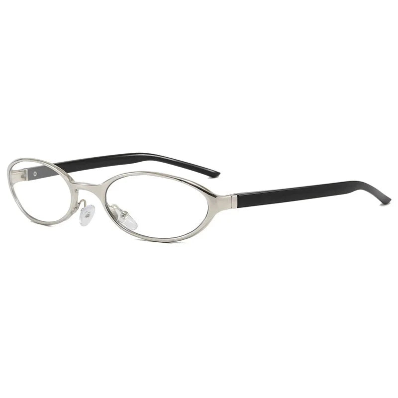 Retro Oval Design Sunglasses Women 2026 New Y2K Small Metal Frame UV400 Protection Vintage Punk Sun Glasses Fashion Eyewear