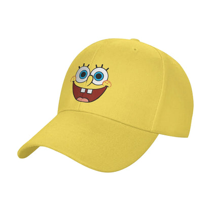 Καπέλο μπέιζμπολ Spongebobs με μεγάλο χαμογελαστό πρόσωπο, ανοιξιάτικο, στυλ y2k, ρετρό καπέλο τύπου «trucker» για ζευγάρια, γυναίκες, τένις, σκέιτ, καπέλα μπέιζμπολ