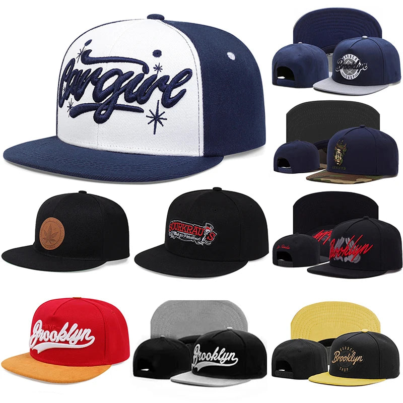 Luxusní kšiltovka značky Gorra Pánské čepice Ploché baseballové čepice Pánské kšiltovky s nastavitelným zapínáním Gorras Hombre Sportovní Dámské Pánské HipHop Sluneční čepice
