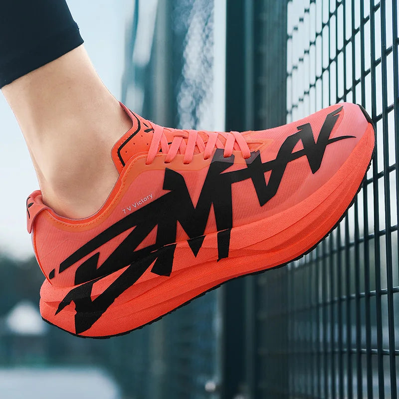 Sports Shoes for Men, Casual Running Shoes, Unisex Jogging Shoes, Popcorn Outsole, Lightweight Breathable Sports Shoes, Women's Non-Slip Shock-Absorbing Athletic Running Shoes 34-44