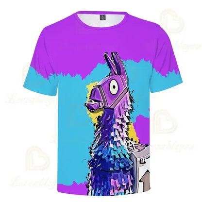Fortnite Boys T-shirt Kids Tops Summer Children Clothes 3D Funny Battle Royale Game Graphics T-Shirt Toddler Girls Top Tee