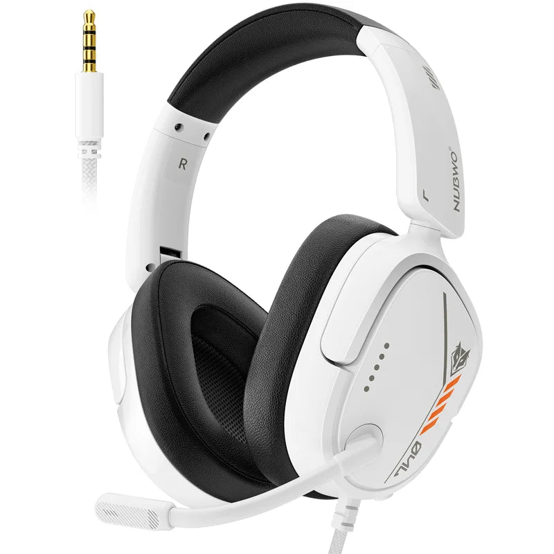 NUBWO HG04L Gaming Headset for PS5/PS4,Xbox Series X|S/Xbox One,Switch Clear Unidirectional Mic 3.5mm Jack Headphone for Gaming