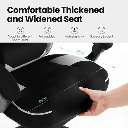 WOLTU Racing Gaming Chair Swivel Desk Office Computer Chair Sports Seat with Headrest Lumbar Cushion Footrest Gamer Chair