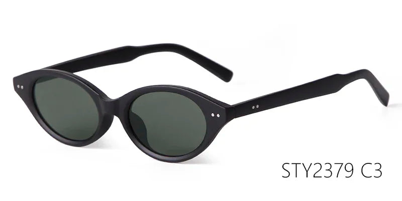 Trend Tortoise Shell Cat Eye Sunglasses 2025 Women Men Brand Designer Sun Glasses Cateye Rivets Narrow Frame Shades Female UV400