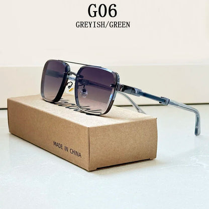 2025 Square Sunglass Men Luxury Vintage Sunglasses Women Trendy Retro Fashion Glasses Gafas De Sol Hombre Lunette Soleil Femme
