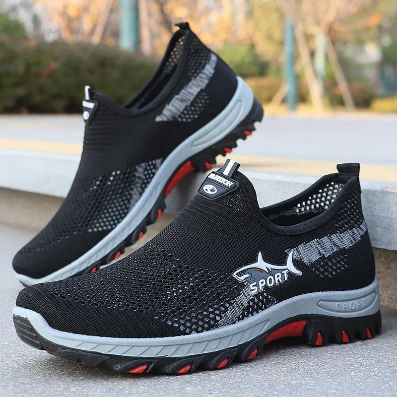 Men's summer sneakers, sporty men's mesh shoes, breathable sports shoes, canvas lightweight sneakers, cheap shoes clearance