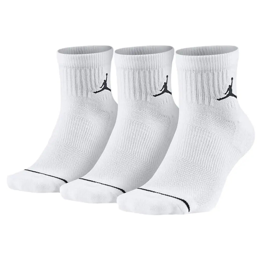 Chaussettes de sport Nike Air Jordan pour homme et femme, montant jusqu'aux genoux, lot de 3, chaussettes de basket-ball confortables et respirantes SX5544-017