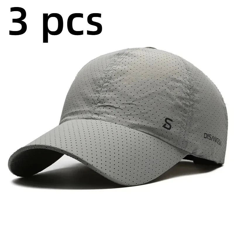 Fashion Design Running Cap Thin Quick Drying Breathable Duck Tongue Outdoor Men's Sun Summer Fishing Avisor Baseball Cap