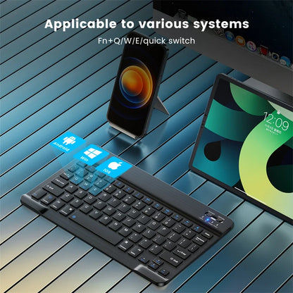 Spanish Russian Arabic Korean Portable 10 Inch Wireless Keyboard and Keyboard Set for iPad Samsung Tablet Laptop iOS Android