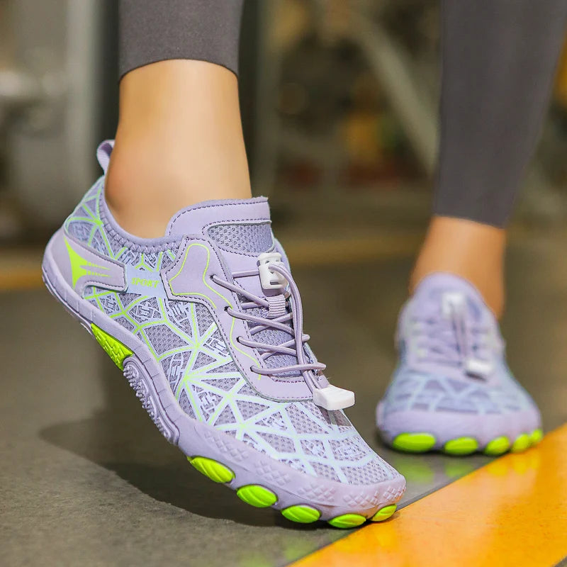 New Barefoot Wading Shoes Men Women Mesh Quick-Drying Beach Shoes Outdoor Non-Slip Swimming Shoes Unisex Water Sports Shoes
