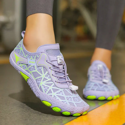 New Barefoot Wading Shoes Men Women Mesh Quick-Drying Beach Shoes Outdoor Non-Slip Swimming Shoes Unisex Water Sports Shoes