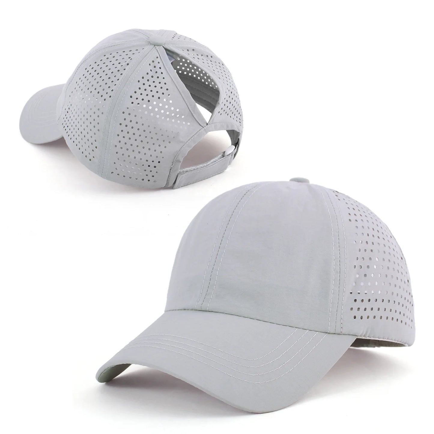 Quick Drying Tongue Hat Women Mesh Breathable Hat Men Summer UV Protection Stay Cool Stylish Adjustable Ponytail Hat