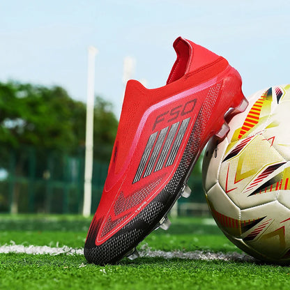 Chaussures de football pour hommes, crampons d'entraînement, chaussures de soccer FG ultralégères et respirantes, livraison directe, crampons longs pour matchs sportifs, baskets d'intérieur