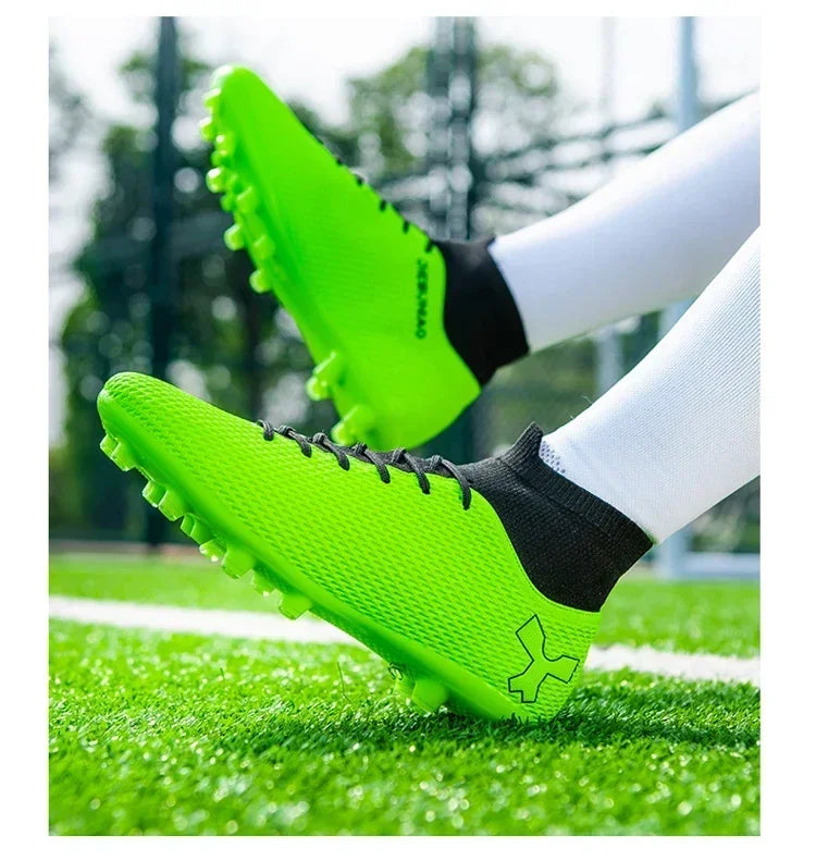 Chaussures de football pour hommes, modèle original, résistantes, pour terrain gazonné, crampons, antidérapantes, de haute qualité, confortables, chaussures de football pour activités de plein air.