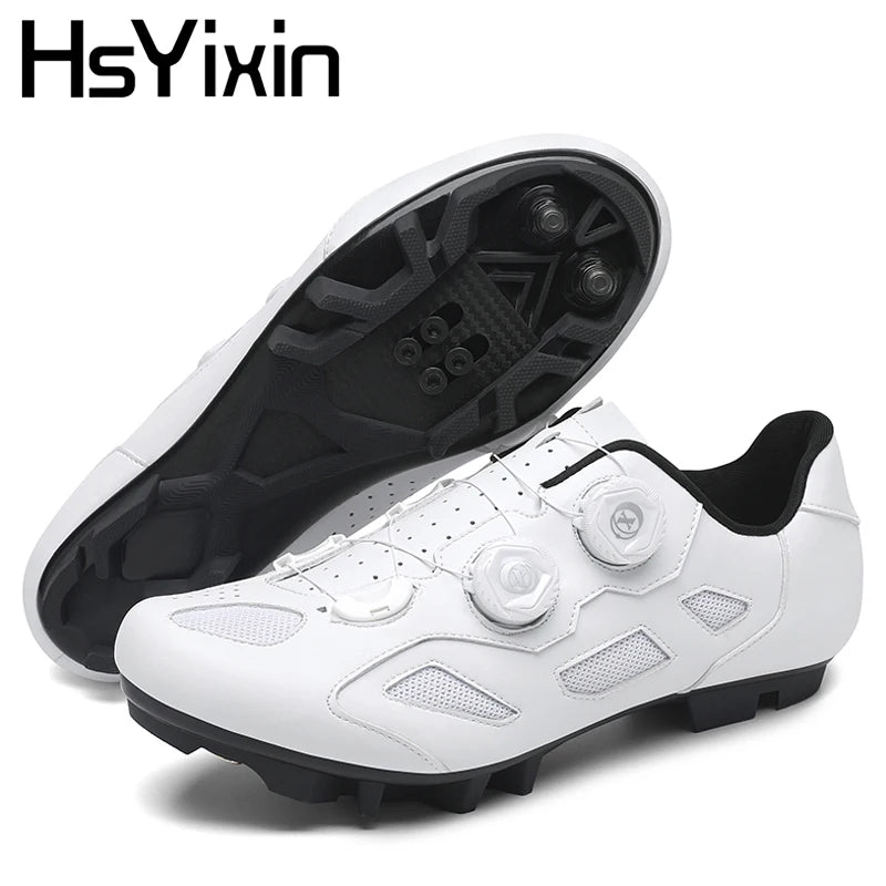 Mountain Bike Shoes Men's Cycling Shoes Quick Ratchet Buckle Compatible with SPD System Pedal for Indoor Outdoor Women MTB Shoes