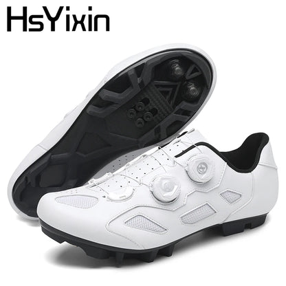 Mountain Bike Shoes Men's Cycling Shoes Quick Ratchet Buckle Compatible with SPD System Pedal for Indoor Outdoor Women MTB Shoes