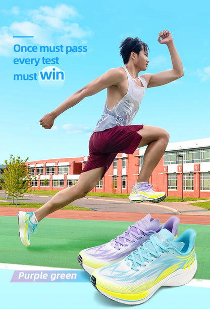 ONEMIX 2025 Sapatilhas de Corrida Desportivas para Homem e Mulher com Placa de Carbono, Respiráveis, Amortecimento, Antiderrapantes, PB, Leves e com Retorno de Energia