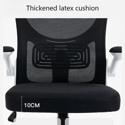 Nova cadeira de computador giratória em malha, confortável para casa, com elevação, ergonómica, para uso prolongado, dormitório, escritório, estudo e eSports