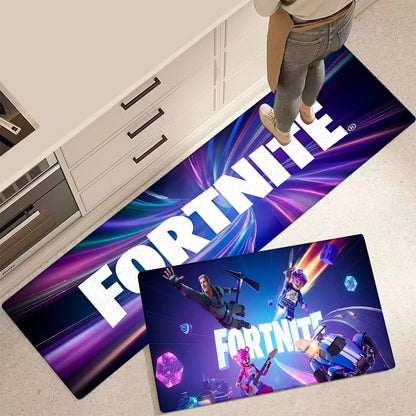 Tapete de Entrada Fortnite para Porta Principal, Antiderrapante, Tapete de Cozinha, Sala de Estar, Varanda e Casa de Banho, Tapete de Chão / Carpete