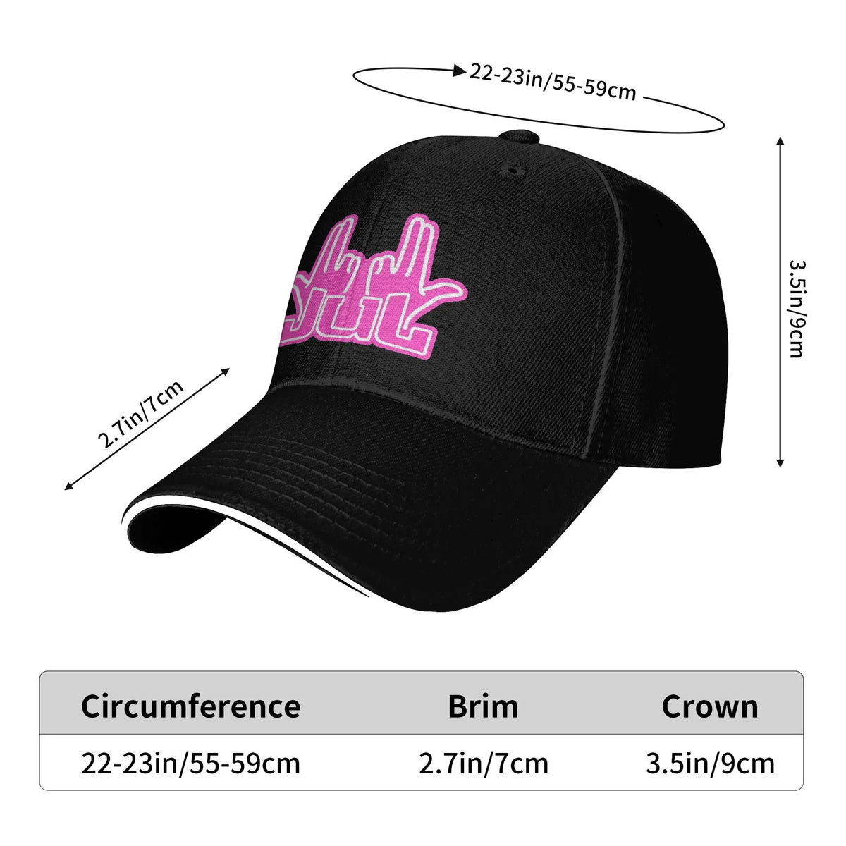 Casquette unisexe de rappeur/chanteur Jul Sign pour l'extérieur, casquettes de baseball ajustables, nouvelle casquette de baseball, casquettes anti-UV